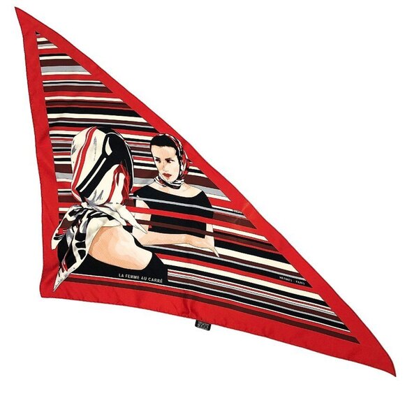Triangular Interaction Hermes | Accessories | Hermes Pointu La Femme Au Carre Pattern ...